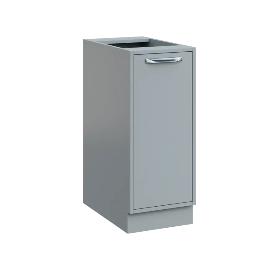 QS - 35D spodní skříňka, 1-dveřová, pravá, 900x350x600, šedá